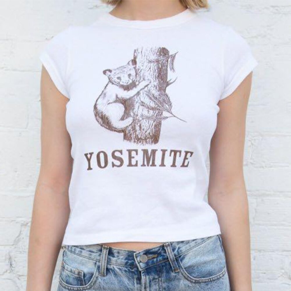 Brandy Melville / John Galt Hailie Yosemite Bear T-Shirt